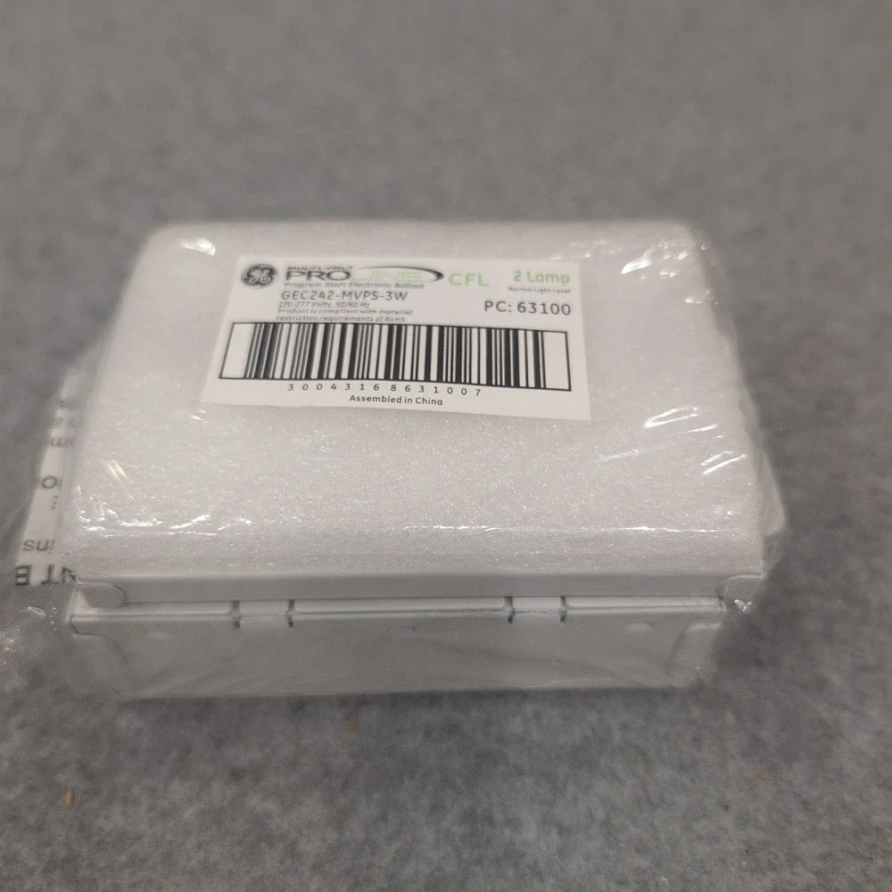 GE ProLine GEC242-MVPS-3W 63100 Multi-Volt 120-277V 2 Lamp CFL Electric Ballast - Picture 1 of 2